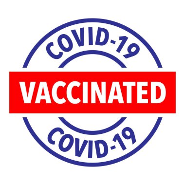 Covid 19 aşı vektör simgesi.