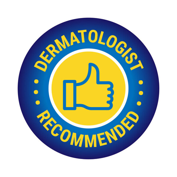 Dermatologist recommended vector icon template design