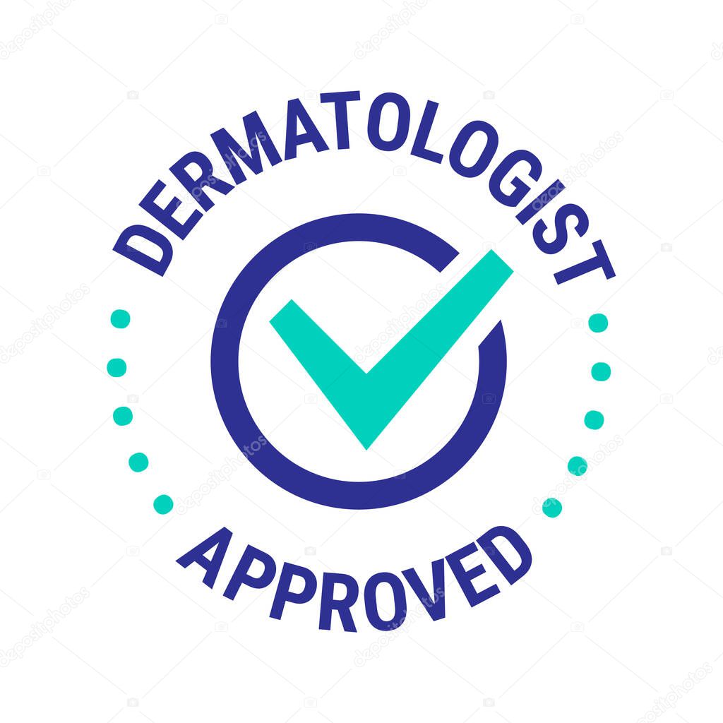 Dermatologist recommended vector icon template design