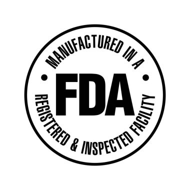 ABD Gıda ve İlaç İdaresi FDA tesis vektör logosunu kaydetti ve denetledi