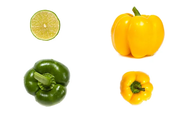 Vagetables beyaz bir arka plan üzerinde