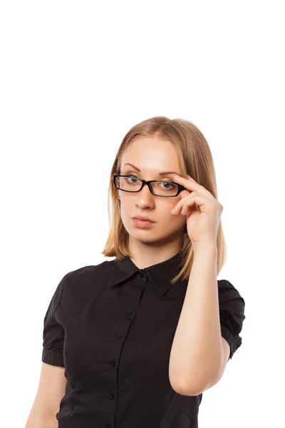 Güzel bir iş kadınının portresi.