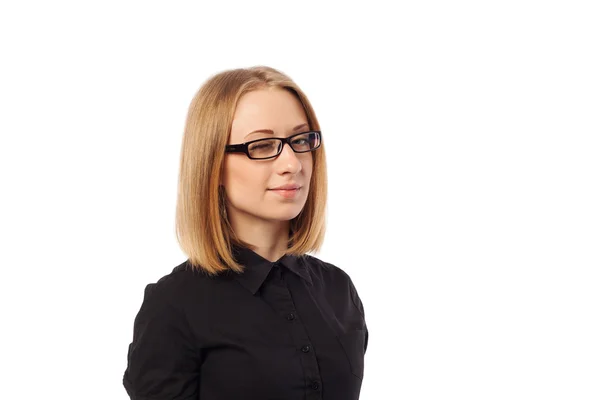 Göz kırpıyor bir güzel iş kadın portresi