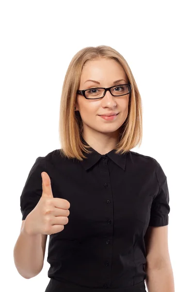 Genç iş kadını. İyi fikir. Portre yüz portre