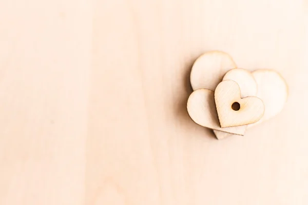 arka plan ile ahşap Kalpler