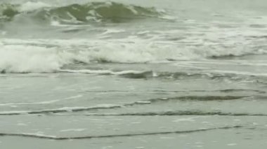 Kuzey Denizi sahilinde küçük dalgalar