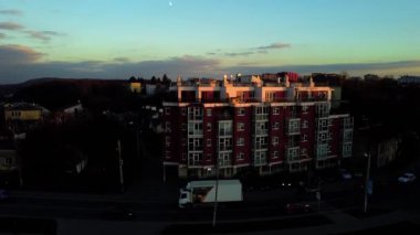 İHA 'nın konut binasının üzerinde uçuşu..