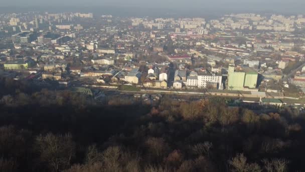 공중에서 항공기가 상공을 — 비디오