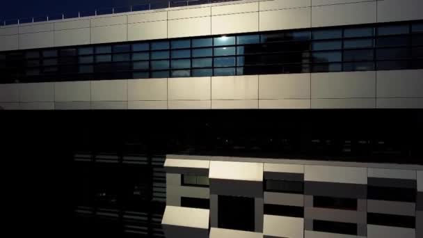 Elemente Moderner Architektur Schüsse Auf Das Gebäude — Stockvideo