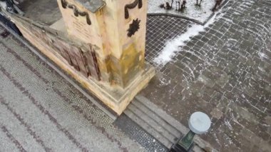 Zafer Tepesi. Lviv, Ukrayna. 1914-1915 yılları arasında Galiçya 'da ölen askerlerin anısına ve 1944 yılında Lviv' in kurtuluşuna katılan Sovyet askerlerinin anısına..