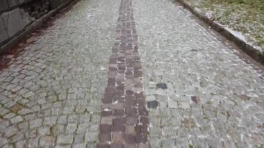Çakıl taşı süsü. Bir İHA 'nın hava görüntüsü.