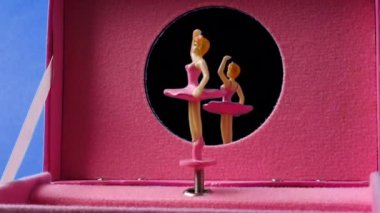 The music casket with the dancing ballerina. Alpha channel included.