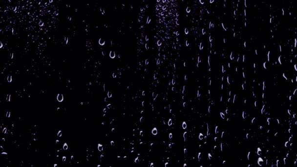 유리에 빗방울 있어요 채널을 — 비디오