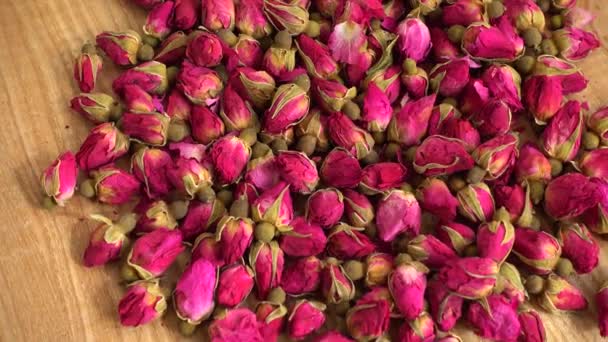 Цветочный Чай Лепестков Чайной Розы — стоковое видео