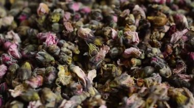 Tea from arid flowers of peach tree.