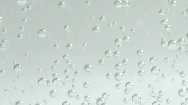 Air Bubbles Fizzy Water — Stock Video