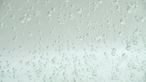 Air Bubbles Fizzy Water — Stock Video