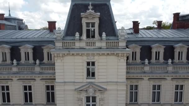 Vue Aérienne Drone Survolant Vieux Palais — Video
