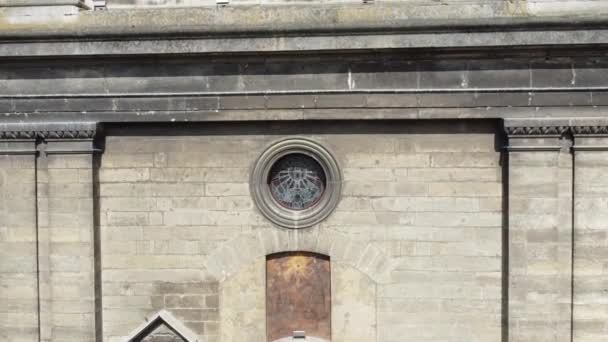 Vista Aérea Avión Tripulado Sobre Catedral Católica Iglesia Bernardina Lviv — Vídeos de Stock