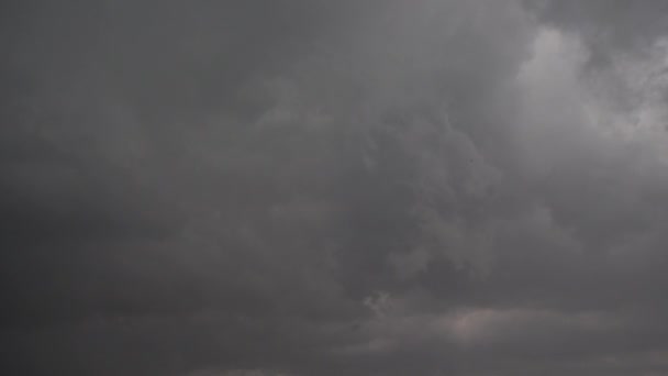 Rayo Fondo Las Nubes Trueno — Vídeos de Stock