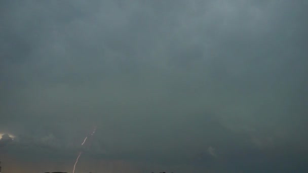 Lightning Background Thunderclouds — Stock Video