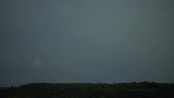 Rayo Fondo Las Nubes Trueno — Vídeos de Stock