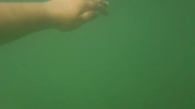 Gölde yüzmek. Sualtı ateşi.