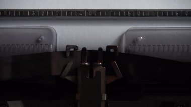 Retro daktiloda 