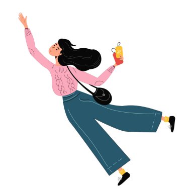 Alışveriş yapan kadınlar. Kara Cuma. İnsanlar alışverişe acele eder. Alışveriş kadını..