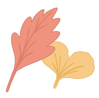 Beyaz izole arkaplanda renkli sonbahar yaprakları.