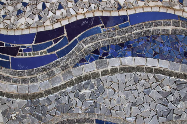 Yaratıcı renkli tasarım mozaik sanat mavisi