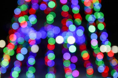 Renkli bokeh ile sihirli arkaplan.