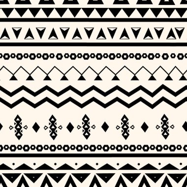   Kabilenin etnik, pürüzsüz şekli. Aztek tarzında vektör kabile figürleri. Geometrik ve Aztek dekor arkaplanı. Tekstil ya da kağıda yazdırmak için boho biçimi tasarla. 