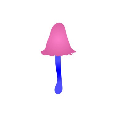    Magic mushroom. Psychedelic hallucination. Poisonous inedible mushrooms. Vibrant vector clipart. Fairy Tales illustration on white  background.  clipart