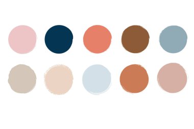   Sosyal medya hikayeleri vektörü için dikkat çekici kapak. Çok renkli daireler. El çizimi şablonlar. Yuvarlak simgeler. Blogcular ve markalar için mükemmel