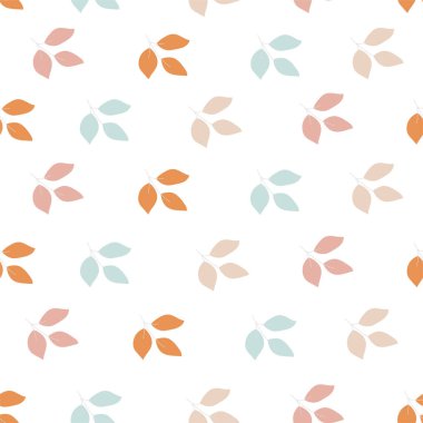 sonbahar yaprakları seamless modeli, vektör çizim