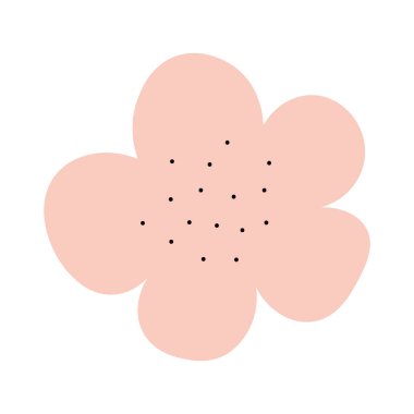 cute pink flowers on white background vector illustration design