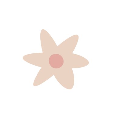 flat flower icon on white