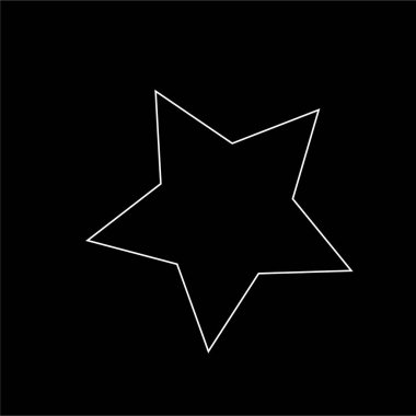 yıldız simgesi vektör illüstrasyonu