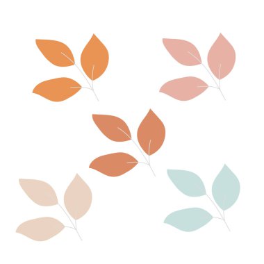 abstract floral background with leafs. vector illustration