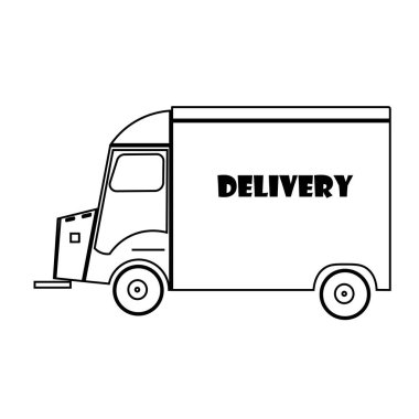 truck delivery service icon vector