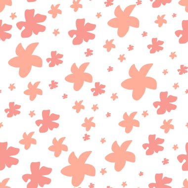 stylized pattern banner with flowers, vector illustration