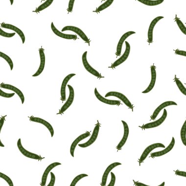 stylized pattern banner with green peas, vector illustration
