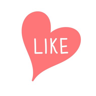 Kalp benzeri, vektör illüstrasyonlu stilize bayrak