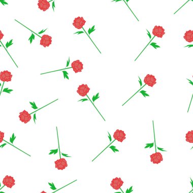  Dikişsiz çiçek deseni, vektör çizim