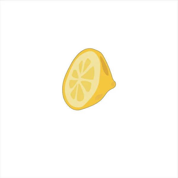 Bannière Stylisée Avec Citron Illustration Vectorielle — Image vectorielle