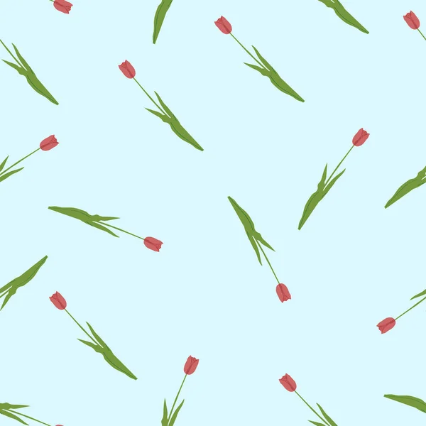 シームレスな花パターン ベクトル イラスト — ストックベクタ
