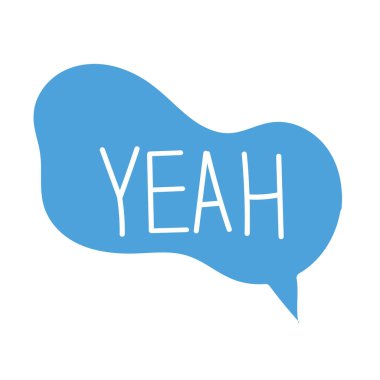   Konuşma baloncuğu ve vektör illüstrasyonlu biçimlendirilmiş pankart