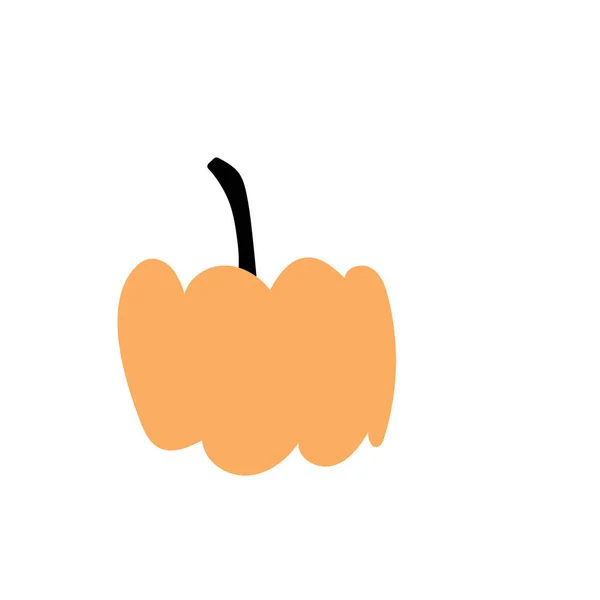 Autumn Pumpkin Plant Agriculture Symbol Fall Decor Fresh Healthy Food — Stock Vector