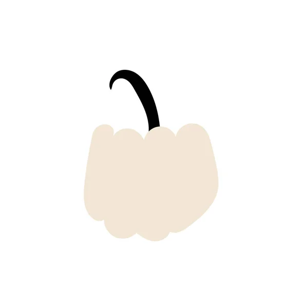 秋天南瓜植物农业的象征 秋天装饰 新鲜健康食品 — 图库矢量图片
